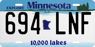 MN license plate 694LNF