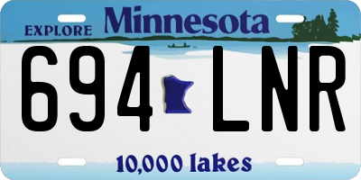 MN license plate 694LNR
