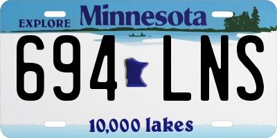 MN license plate 694LNS