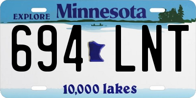 MN license plate 694LNT