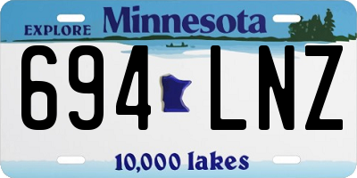 MN license plate 694LNZ