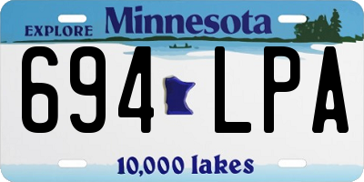 MN license plate 694LPA