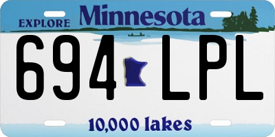 MN license plate 694LPL