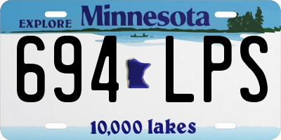 MN license plate 694LPS