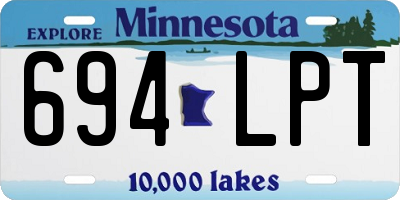 MN license plate 694LPT