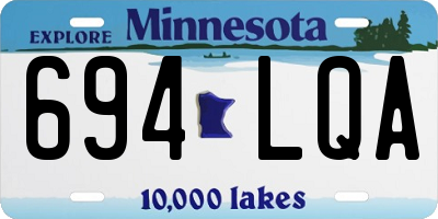 MN license plate 694LQA