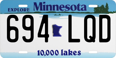 MN license plate 694LQD