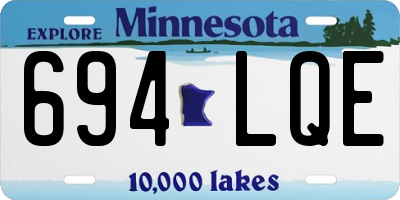 MN license plate 694LQE
