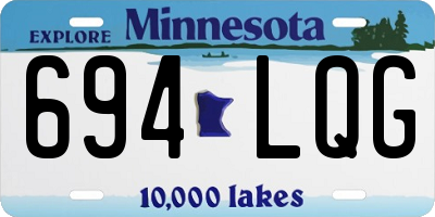 MN license plate 694LQG