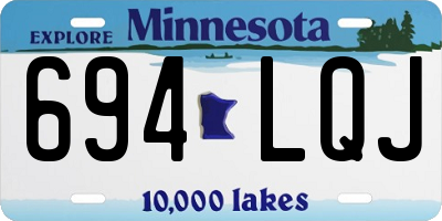 MN license plate 694LQJ