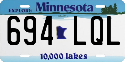 MN license plate 694LQL