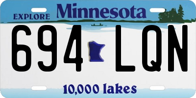 MN license plate 694LQN