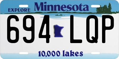 MN license plate 694LQP