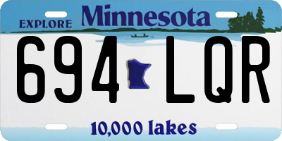 MN license plate 694LQR