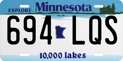 MN license plate 694LQS