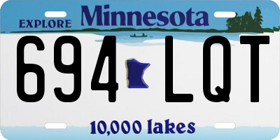 MN license plate 694LQT