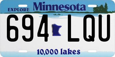 MN license plate 694LQU