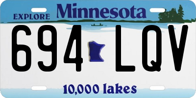 MN license plate 694LQV