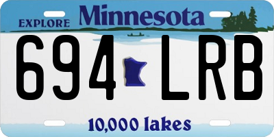 MN license plate 694LRB