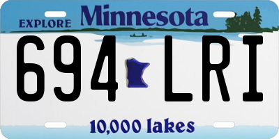 MN license plate 694LRI