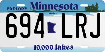 MN license plate 694LRJ
