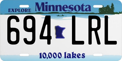 MN license plate 694LRL