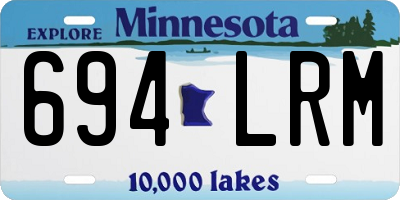 MN license plate 694LRM