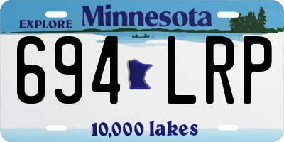 MN license plate 694LRP