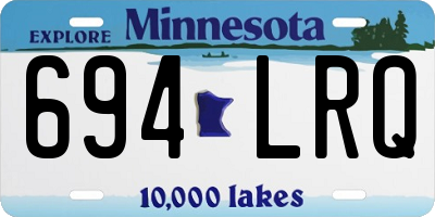 MN license plate 694LRQ