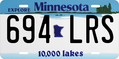 MN license plate 694LRS