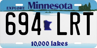 MN license plate 694LRT