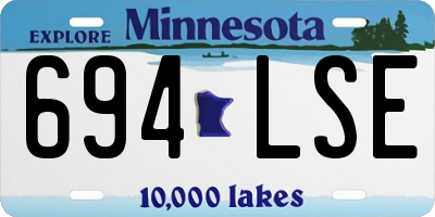 MN license plate 694LSE