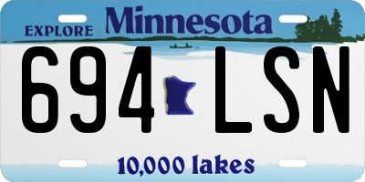 MN license plate 694LSN