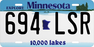 MN license plate 694LSR