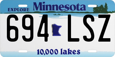 MN license plate 694LSZ