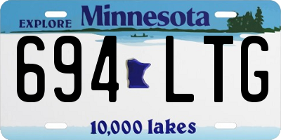 MN license plate 694LTG