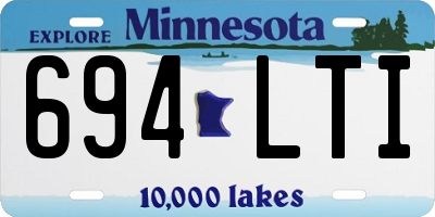 MN license plate 694LTI