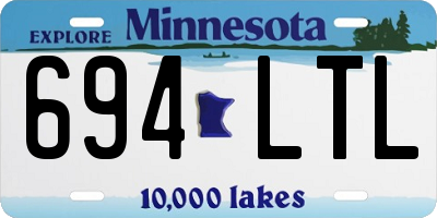 MN license plate 694LTL
