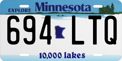 MN license plate 694LTQ