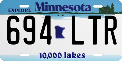 MN license plate 694LTR