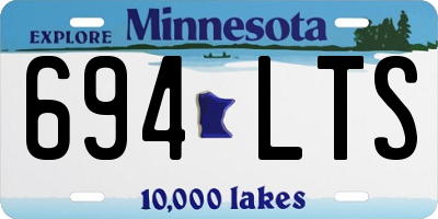 MN license plate 694LTS