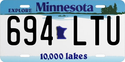 MN license plate 694LTU