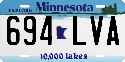 MN license plate 694LVA
