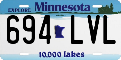 MN license plate 694LVL