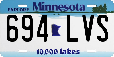 MN license plate 694LVS