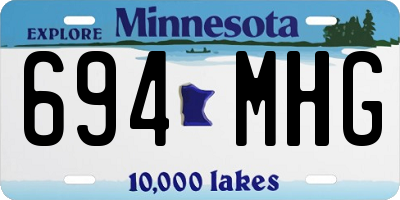 MN license plate 694MHG