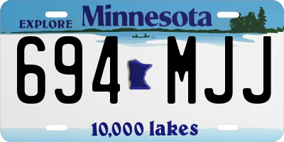 MN license plate 694MJJ