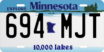 MN license plate 694MJT
