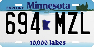 MN license plate 694MZL