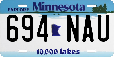 MN license plate 694NAU